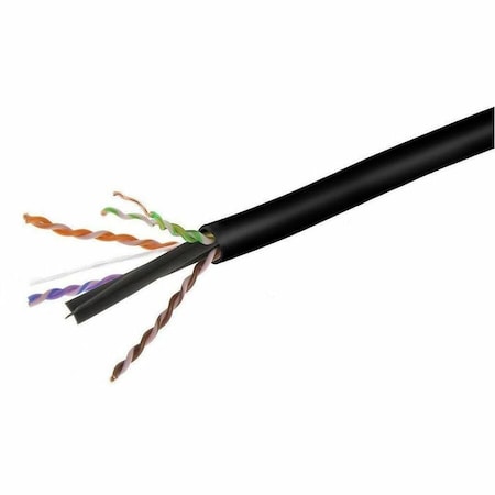 Monoprice Cat6 500ft Black CMP UL Bulk Cable TAA Solid w/spine UTP 23AWG 550MHz 43701