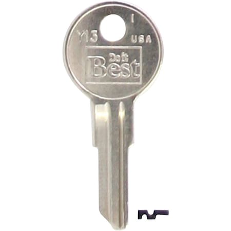 Do It Best Yale Nickel Plated House Key Y13 / 01122R DIB, 10PK IAP99990935