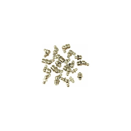 Wilmar Grease Fitting, 1/4-In. x 28 Straight, 10PK W54240