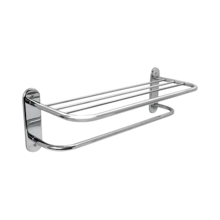 Pamex 18in Towel Shelf with Bar Polished Chrome BTSCP-1318