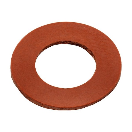 Zoro Select Flat Washer, For Screw Size 1/4 in , Fiber Not Applicable Finish, 10 PK Z8608