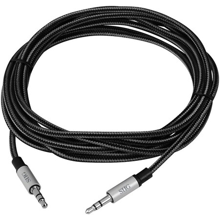 Siig 3M CB-AU0B12-S1 M/M WOVEN FABRIC BRAIDED 3.5MM STEREO AUX CBL CB-AU0B12-S1