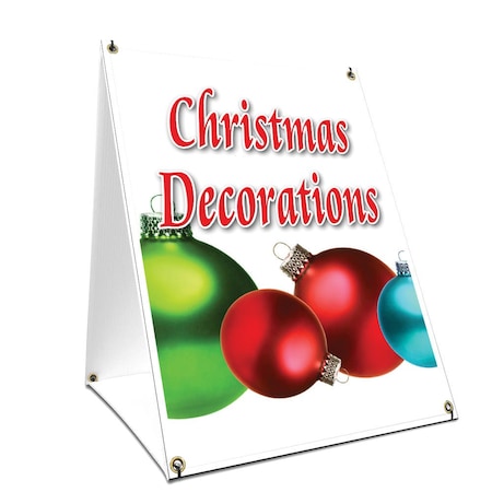 Signmission Christmas Decorations, 24 Inch x 18 Inch A-frame Yard Sign, Plastic Sign SBC-1824-Christmas Decorations