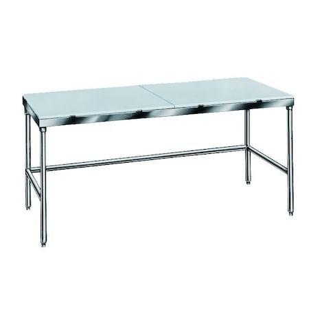 Advance Tabco Poly-Top Work Table 96 in.W x 30 in.D 5/8 in. thick Poly-Vance top TSPT-308