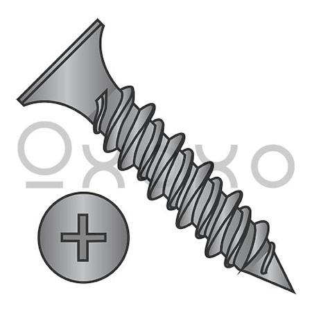 Oxoxo 8X2 1/2 Phillips Bugle Head Hi Low Drywall Screw Black Phosphate, 2500PK 222992