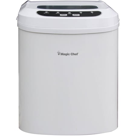Magic Chef Portable Countertop Ice Maker, 27 lb., Wht MCIM22W