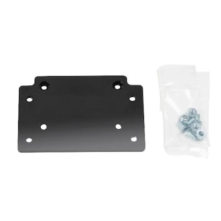 Warn Fixed Winch Mount for AXON and VRX Long Drum Winches Powder Coated Black 111775