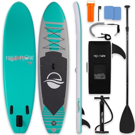 Serenelife 10 ft Inflatable Stand Up Paddle Board with Premium SUP Accessories SLSUPB101
