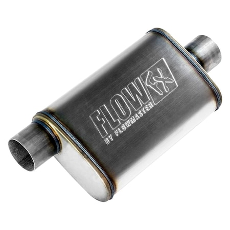 Flowmaster 71229 3 in. Offset Stainless Steel Oval Natural Exhaust Muffler for 1987-1991 Chevrolet Blazer F13-71229