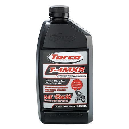 Kento Gear 15W40 1 Liter Bottle T-4MXR Four Stroke Racing Oil KE3693965