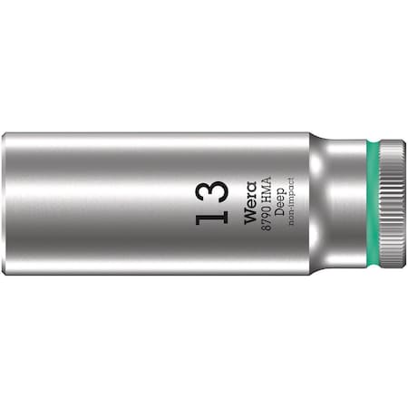 Wera 8790 HMA Deep 1/4 in socket, 6 x 50 mm 5004503001