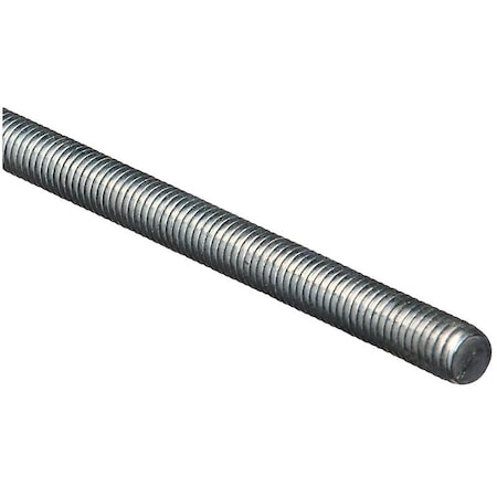Stanley Stanley Hardware 179523 Threaded Rod, 7/16-14 Thread, UNC, Steel N179-523