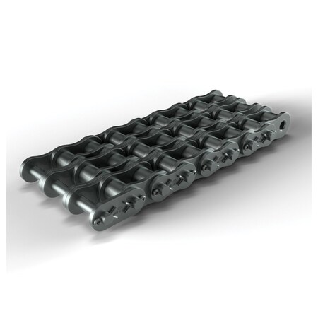 Hkk Chain Cottered Standard Roller chain, 10 ft OAL, 2 P, 1-1/8 Dia x 1-1/4 in W Roller, Alloy Steel RC160C3A
