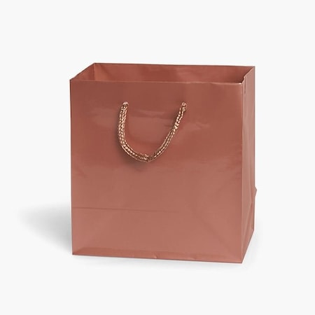 Nashville Wraps Rose Gold Gloss Gift Bags, Jewel 6.5x3.5x6.5, 100PK GTJBRG