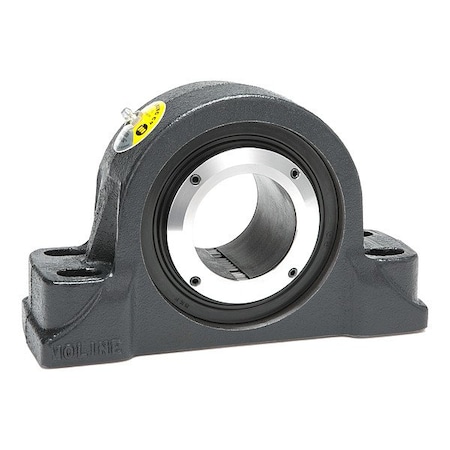 Moline Bearing Pillow Block Bearing, Cast Iron Housing Material, Concentric Locking Collar, Spherical Roller, 4-15/16 in Dia, Steel Insert Material 29741415