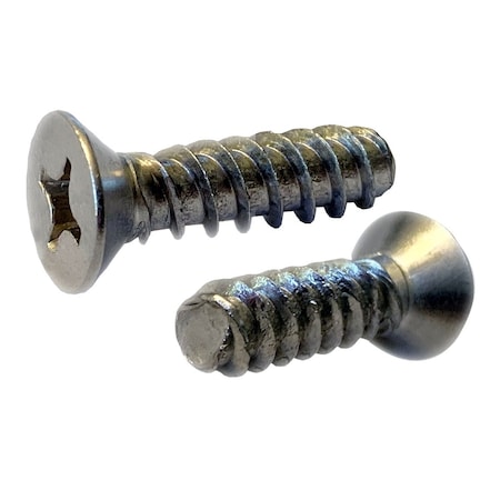 Newport Fasteners #10-14 x 3/4 in, 410 Stainless Steel Flat Head Phillips Drive, 300 PK 519708-300