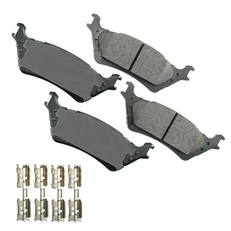 Akebono 12 Ford F150:Rear Street Perf Pad, Asp1602 ASP1602