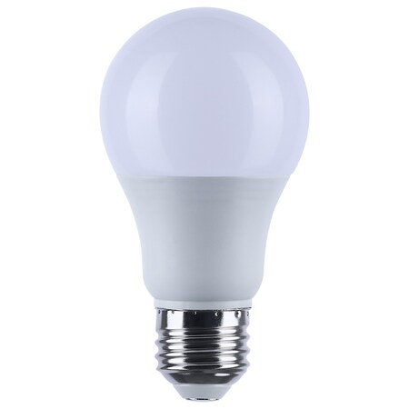 Satco 9.1W A19 LED, 5000K CCT, Medium Base, White, 12V-24VAC, 12V-34VDC S12171