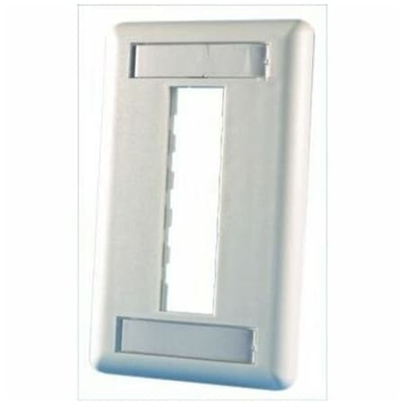 Ortronics 3-PORT FLUSH MOUNT UNLOADED, SINGLEGANG TRACJACK, FOG WHITE 40300547