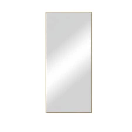 Homeroots 47" Gold Metal Accent Mirror 397372