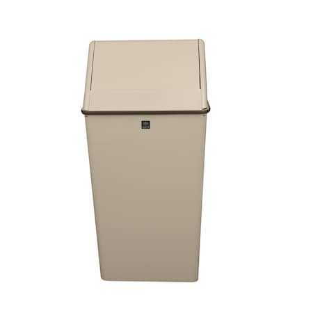 Witt Industries Almond Square Hamper with Swingtop 1311HTAL