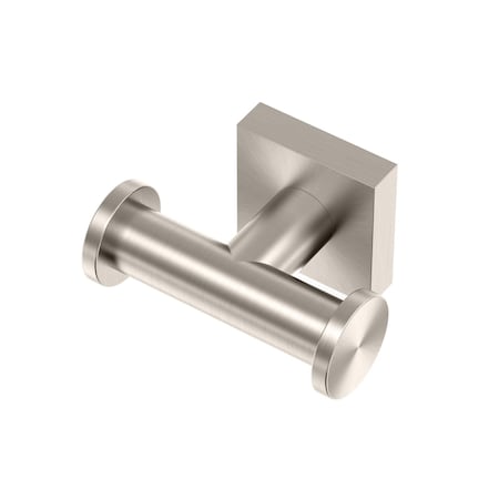 Gatco Glam Too Double Robe Hook, Satin Nickel 5645A