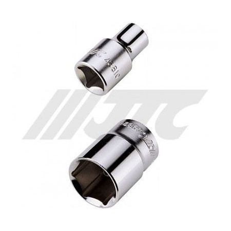 Jtc Auto Tools 1/2 in Drive 6-Point Socket, 8mm Metric, Chrome Vanadium, 38mm Short Length 43808