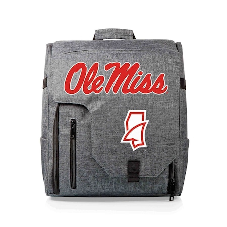Picnic Time Family Of Brands Ole Miss Rebels - Commuter Travel Backpack Cooler, Heathered Gray 651-00-105-374-0