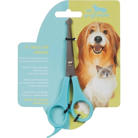 Boss Pet U-groom 6'' Ball-Tip Pet Grooming Shears US9051 06