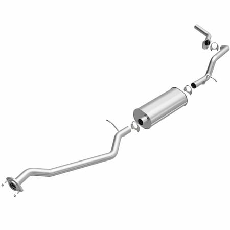 Bre Exhaust Exhaust System, Aluminized Steel; With Muffler; 3 Inch Pipe Diameter; Single Exhaust 106-0509