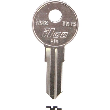 Ilco Trimark Nickel Plated Toolbox Key TM15 / 1623, 10PK IAL00000512