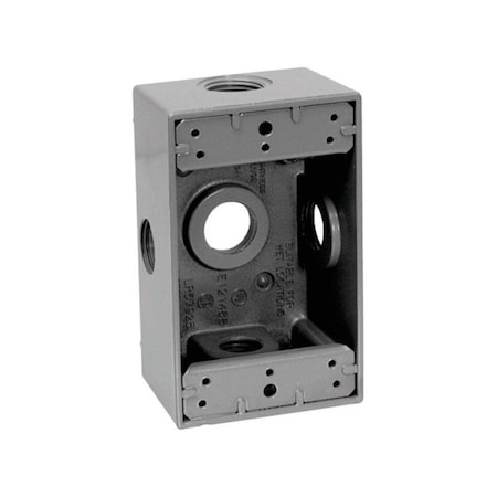 Sigma Engineered Solutions 142515X 1 Gang Service Entrance Outlet Box Five 0.5 in. Holes 3460599