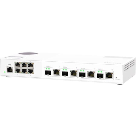 Qnap QSW-M408S 6-PORT LAYER 2 MANAGED SWITCH. 6 X 2.5GBE 1G/100M PORTS AND 4 X QSW-M2106-4C-US