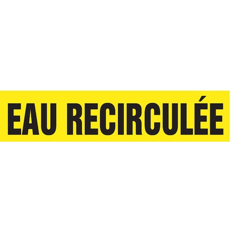 Accuform FRENCH PIPE MARKER EAU RECIRCULE CRPK773STB