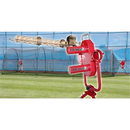 Heater Sports 36 ft. Deuce 75 Pitching Machine with Xtender Batting Cage DC1199