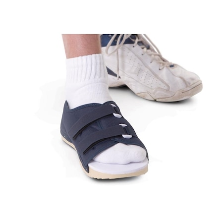 Medline Navy Rigid Post-Op Shoe, 9.5in x 3-1/7in, Women's Size S ORT30400WS