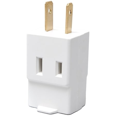 Eaton Wiring Devices Plug Adapter, Outlet Tap, 1-15R, White BP4400W