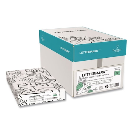Lettermark Colors 30% Recycled Multipurpose Color Paper, 20 lb Bond Weight, 8.5 x 14, Green, 5000PK 94306