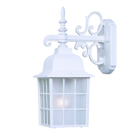 Homeroots White Window Pane Lantern Wall Light 398602