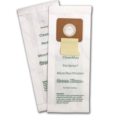 Green Klean CleanMax Pro-Series Replacement Vacuum Bags, 100PK GK-ClnMax