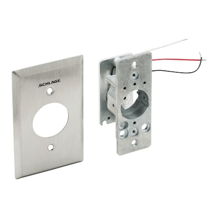 Schlage Electronics 653 Keyswitch, SPDT- Clockwise/Counter Clockwise Momentary/Momentary, Less Cylinder, Weather Resist 653-0505 WP