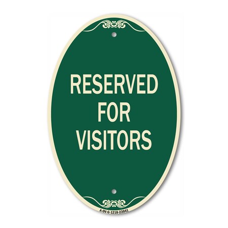 Signmission Reserved Parking Sign Reserved Parking for Vi, 12 In X 18 In Architectural, Heavy Gauge Aluminum A-OV-G-1218-23041