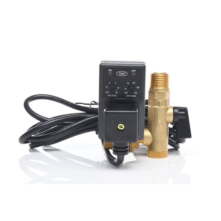 Clean Resources Drain, High Flow Timer Controlled, 100-120V AC, 1/2 x 1/2, w/1/2 in Inlet Filter Ball Valve, 300 PSI P-50-115