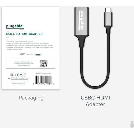 Plugable USBC TO HDMI ADAPTER USBC-HDMI