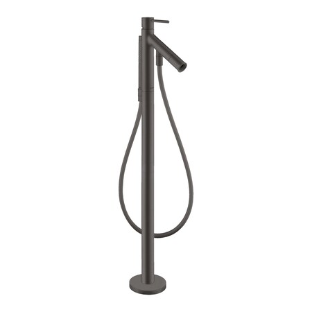 Axor Starck Freestanding Tub Filler Trim w/ Lever Handle and 1.75 GPM Handshower in Brushed Black Chrome 10455341
