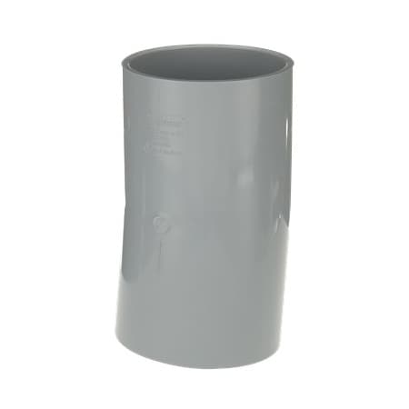 Abb Gray PVC Bell End 5-Degree Angle Coupling 4-Inch Carlon E2440NF