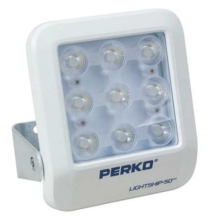 Perko Lightship 50 LED High Performance Floodlight, 12/24V, White 1643050F0W