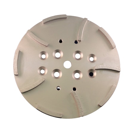 Continental Abrasives 10in x 5/8in w/Mounting Holes 10 Segment Floor Grind Head DB-00795