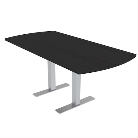 Skutchi Designs 6 Person Conference Table With Power Unit | 6' Arc Rectangle Table | Harmony Series HAR-AREC-36X72-T-U999ST19-NA