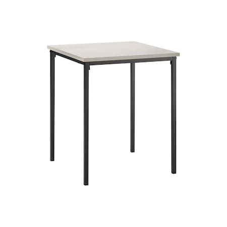 Monarch Specialties Accent Table 22"H, Side Table, Nightstand, Square, Washed Oak, Black Metal, Modern I 3826